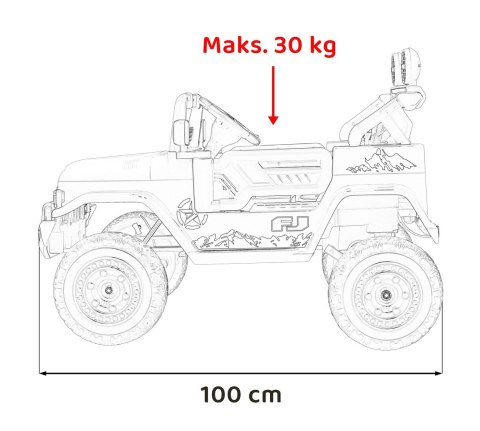 Toyota FJ Cruiser dla dzieci Biały + Pilot + Napęd 4x4 + Audio LED + EVA + Wolny Start Toyota FJ Cruiser dla dzieci Biały + Pilot + Napęd 4x4 + Audio LED + EVA + Wolny Start