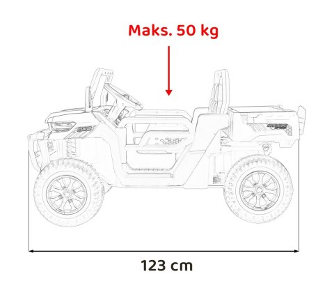Auto Pick-Up Speed 900 dla dzieci Czarny + Napęd 4x4 + Ruchomy kiper + Bagażnik + Pilot + Łopatka + Audio LED Auto Pick-Up Speed 900 dla dzieci Czarny + Napęd 4x4 + Ruchomy kiper + Bagażnik + Pilot + Łopatka + Audio LED